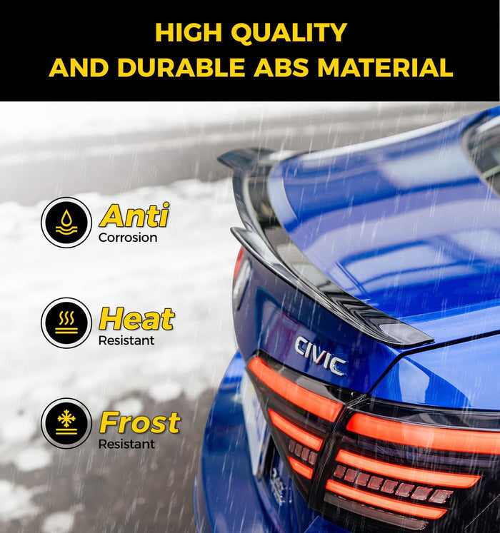 Xprite Rear Roof Spoiler Compatible with Honda Civic - AP-TOPWING-G1-CF