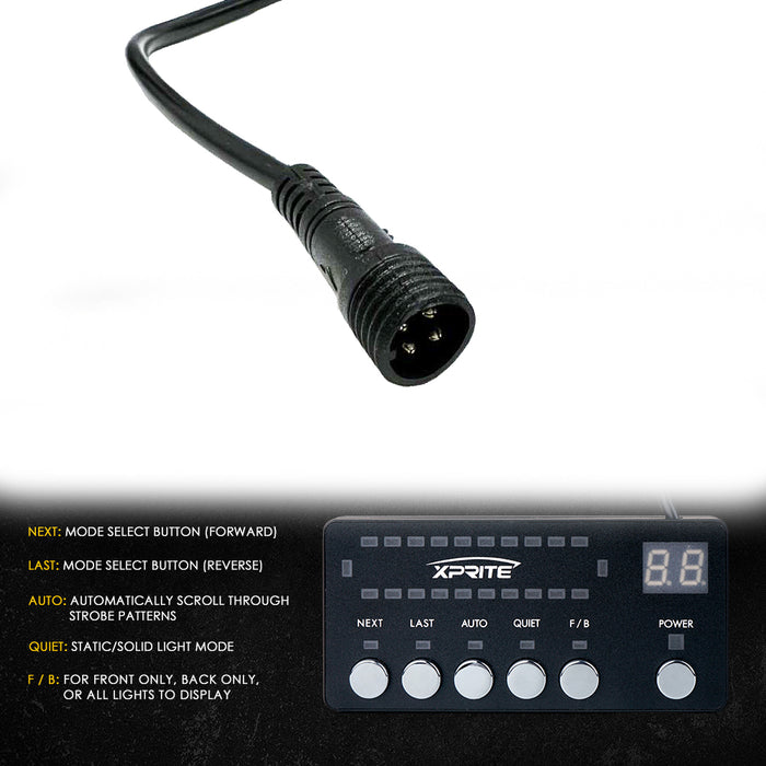 Xprite Replacement Control Box for 48 Inch LED Rooftop Emergency Strobe Lights Bar | SL-8607 Series