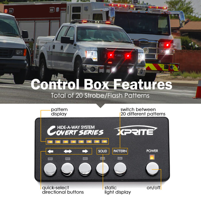 Xprite Replacement Control Box for LED Hideaway Emergency Strobe Lights | 52013-8 Series