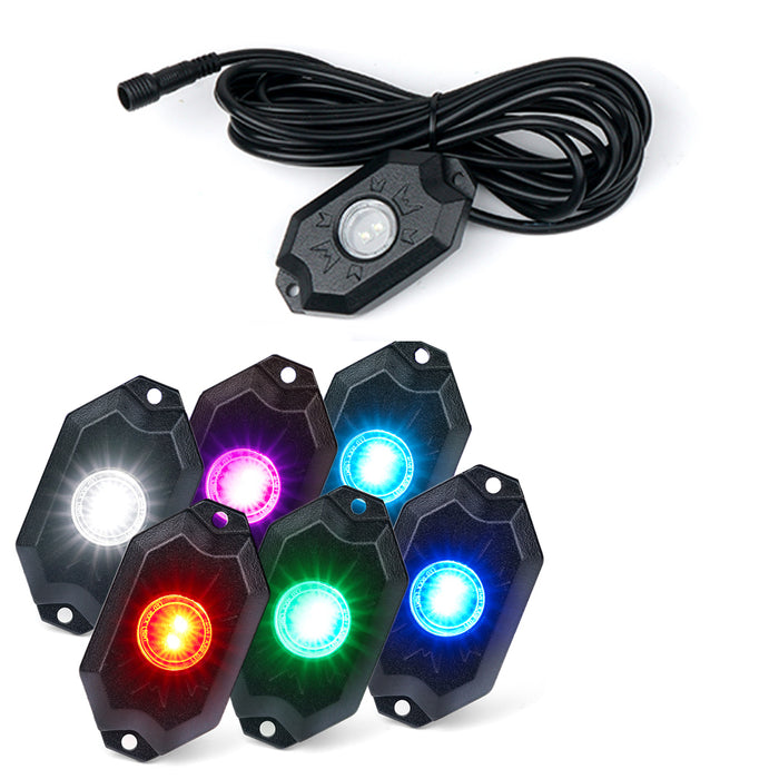 Xprite Replacement Trophy Series RGB + Pure White LED Rock Lighthead- 1 Pack Only