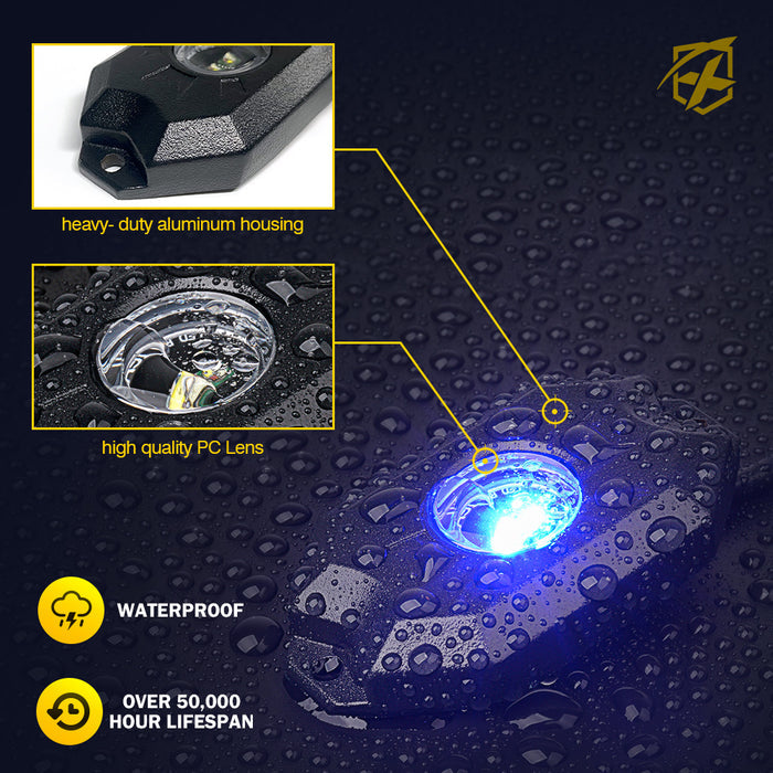 Xprite Replacement Trophy Series RGB + Pure White LED Rock Lighthead- 1 Pack Only