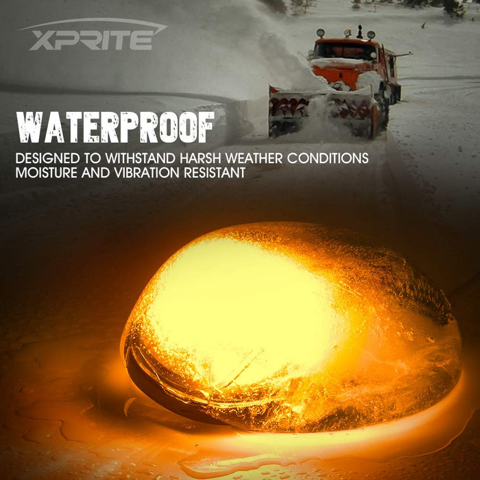 Xprite Roof Marker Lights for Truck, Jeep & Pickup – Amber Cab Clearance Lights | G3 Series