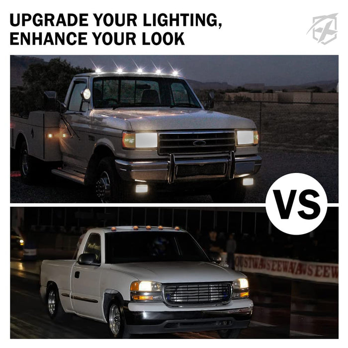 Xprite Roof Marker Lights for Truck, Jeep & Pickup – Amber Cab Clearance Lights | G3 Series