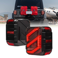 Xprite Smoked LED Tail Lights for 2018-2022 Jeep Wrangler JL JLU | Savage Series
