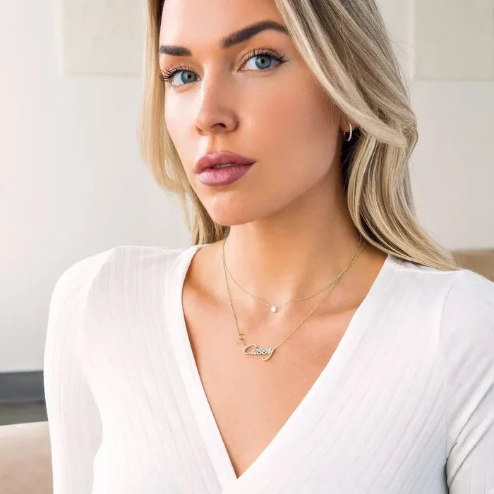 Your Name Deserves To Shine ✨-Personalized Shiny Diamond Name Necklace