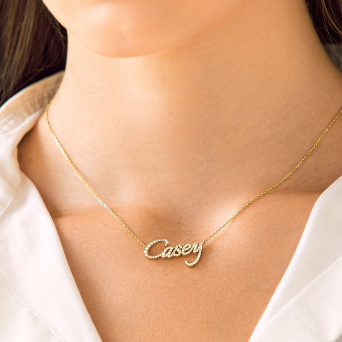 Your Name Deserves To Shine ✨-Personalized Shiny Diamond Name Necklace