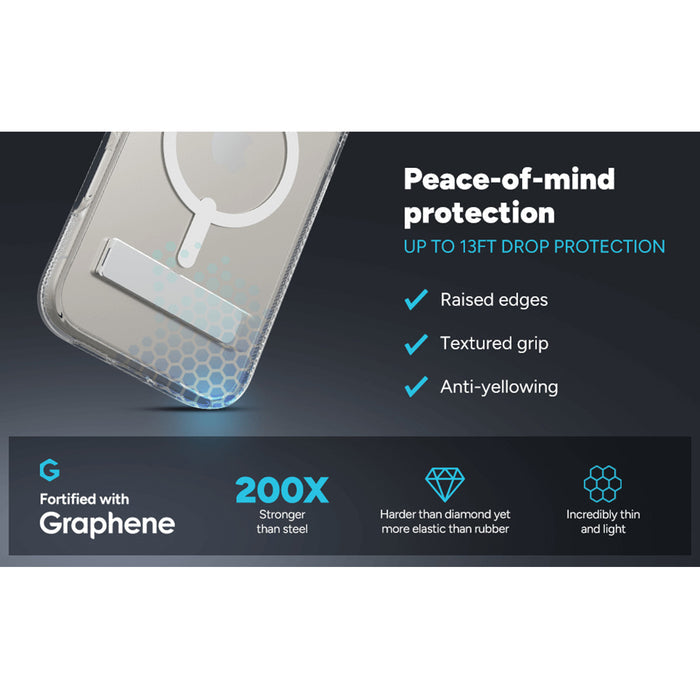 Zagg Crystal Palace Snap MagSafe Case with Camera Button for iPhone 17 Pro Max - Clear | 702319710 from Zagg - DID Electrical