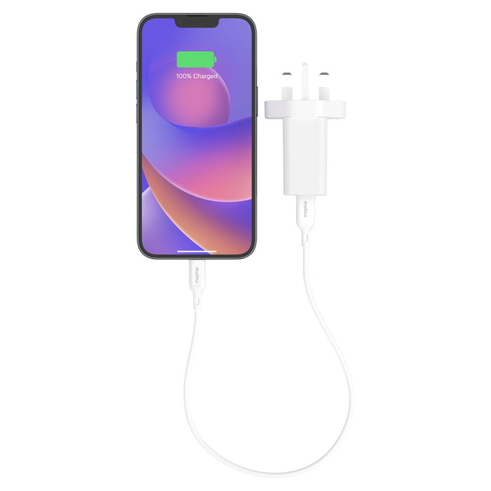 Zagg Mophie 20W Fast Charge USB-C PD Wall Adapter - White | 409911857 from Zagg - DID Electrical